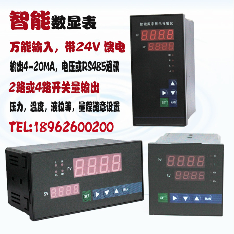 智能數(shù)字溫度壓力智能報警顯示儀數(shù)顯表